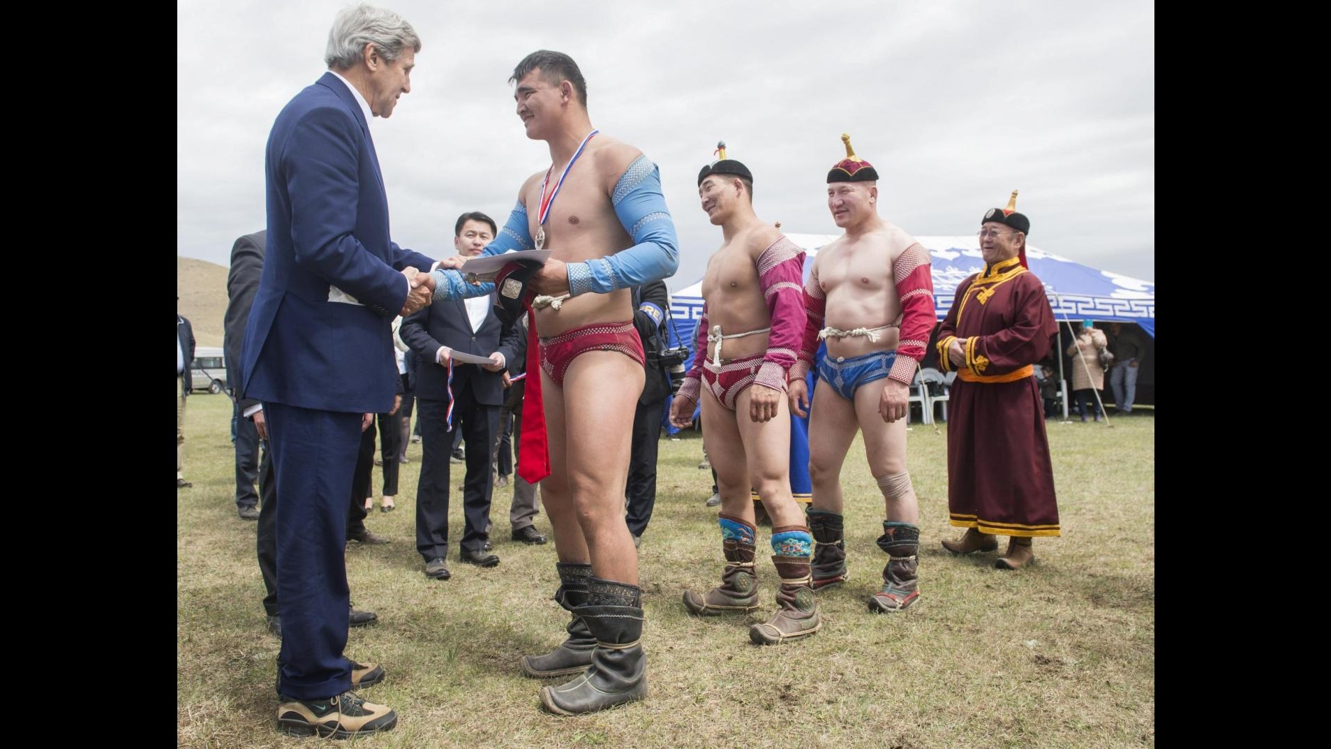 Segretario di Stato John Kerry in visita in Mongolia