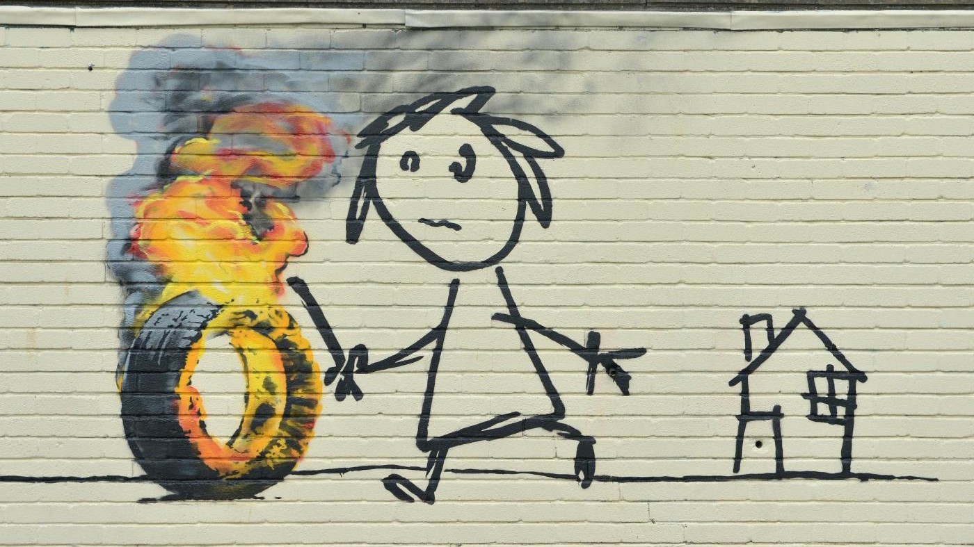 Bristol, spunta un nuovo murales griffato Banksy