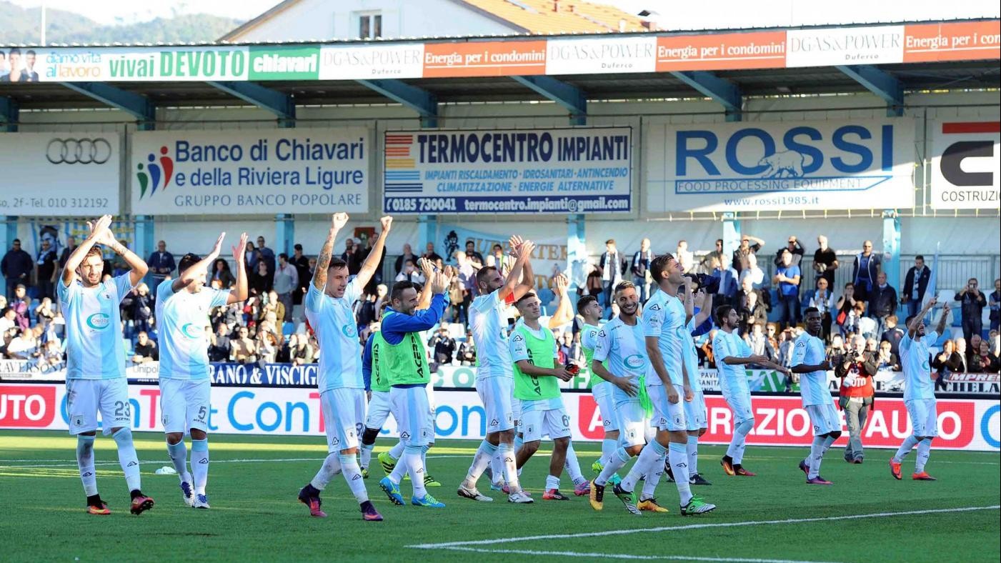 Serie B, poker dell’Entella: 4-0 col Brescia