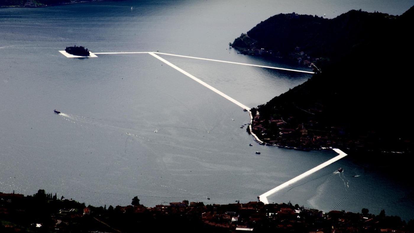 FOTO La magica passerella dell’artista Christo sul Lago d’Iseo