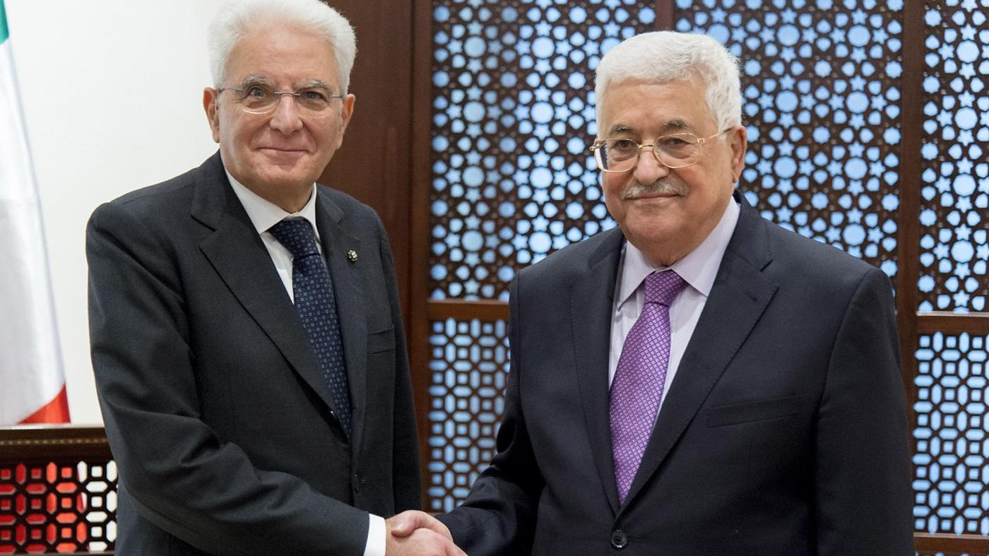 Abbas riceve Mattarella: Italia avrà ruolo importante per la pace