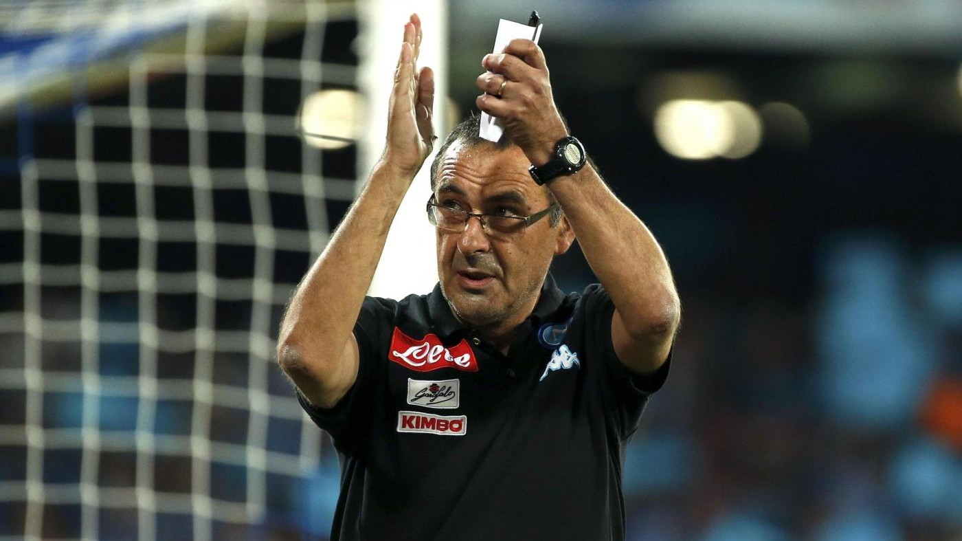 Sarri: In Europa non si può mollare mai, sono contento del Napoli