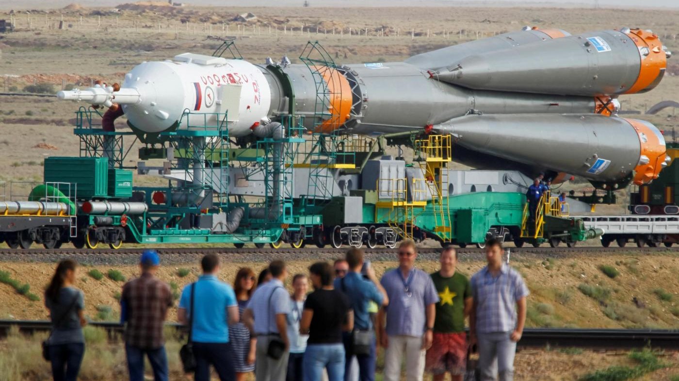 FOTO Kazakistan, attesa per lancio navicella spaziale Soyuz MS