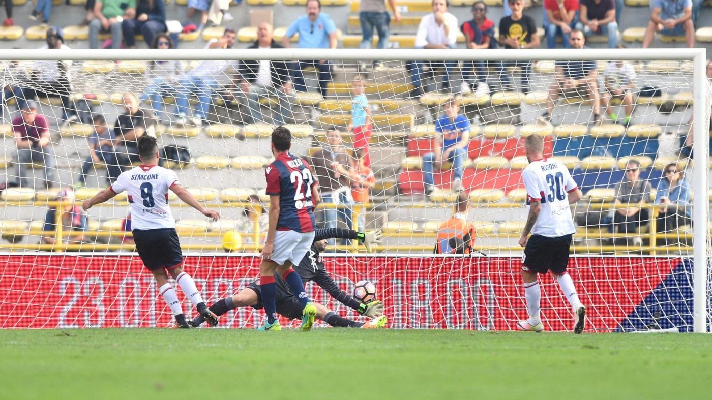 Serie A, Cholito Simeone colpisce ancora: il Genoa espugna Bologna