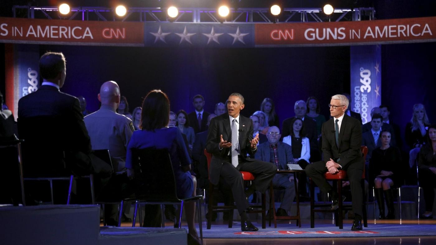 Usa, dibattito CNN: Obama difende riforma armi © Reuters