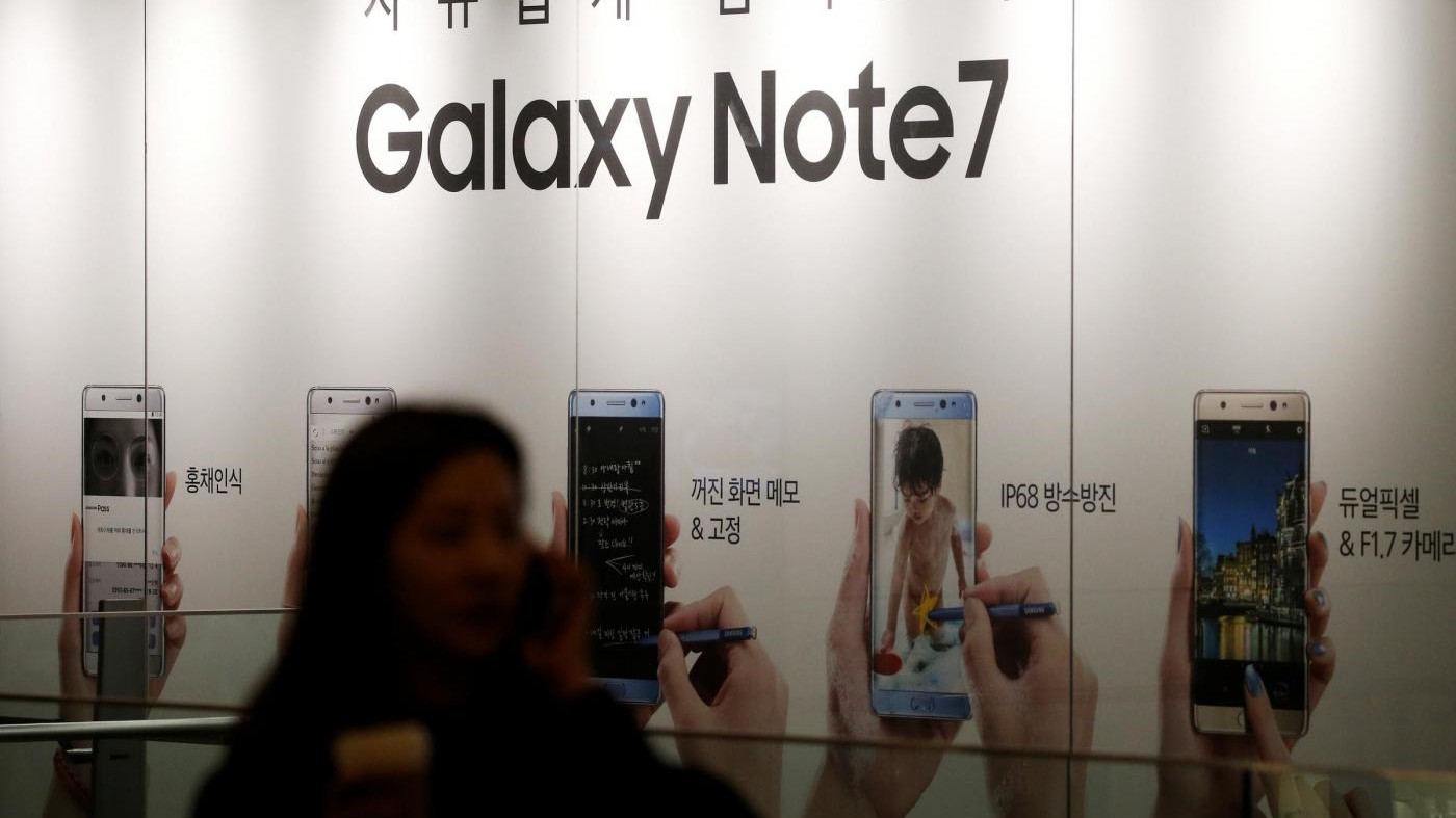 Samsung, continua crollo in Borsa dopo lo stop a Galaxy Note 7