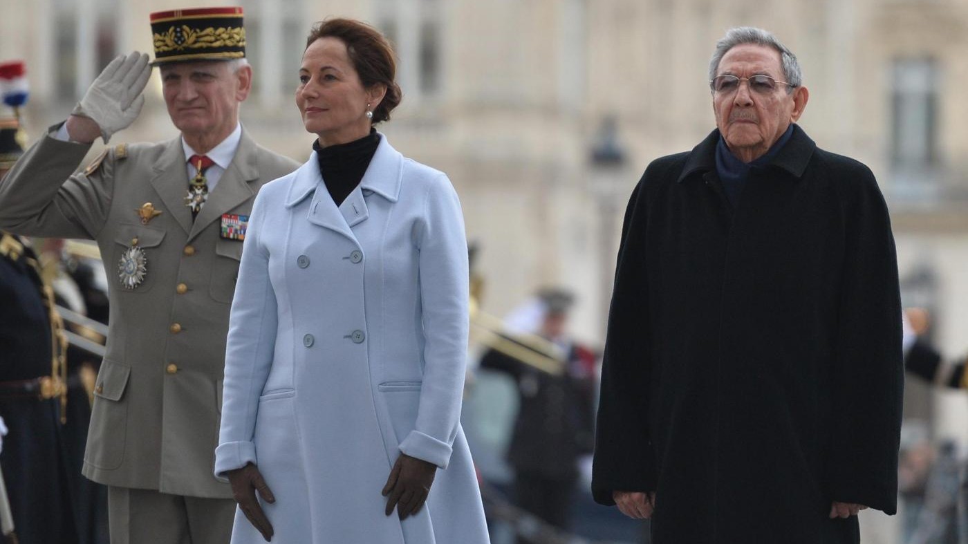 Presidente cubano Raul Castro in visita ufficiale a Parigi