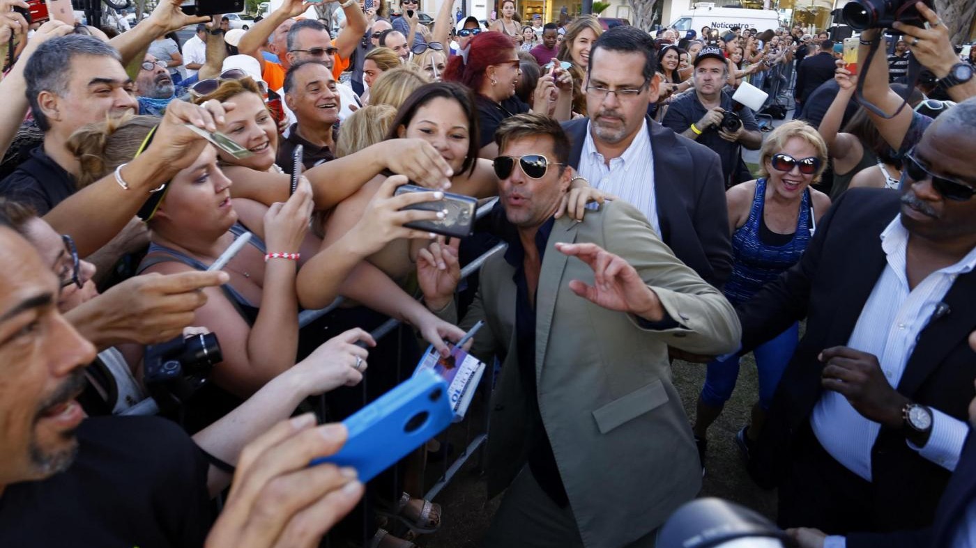 Porto Rico, Ricky Martin riceve una stella nella Hall of Fame