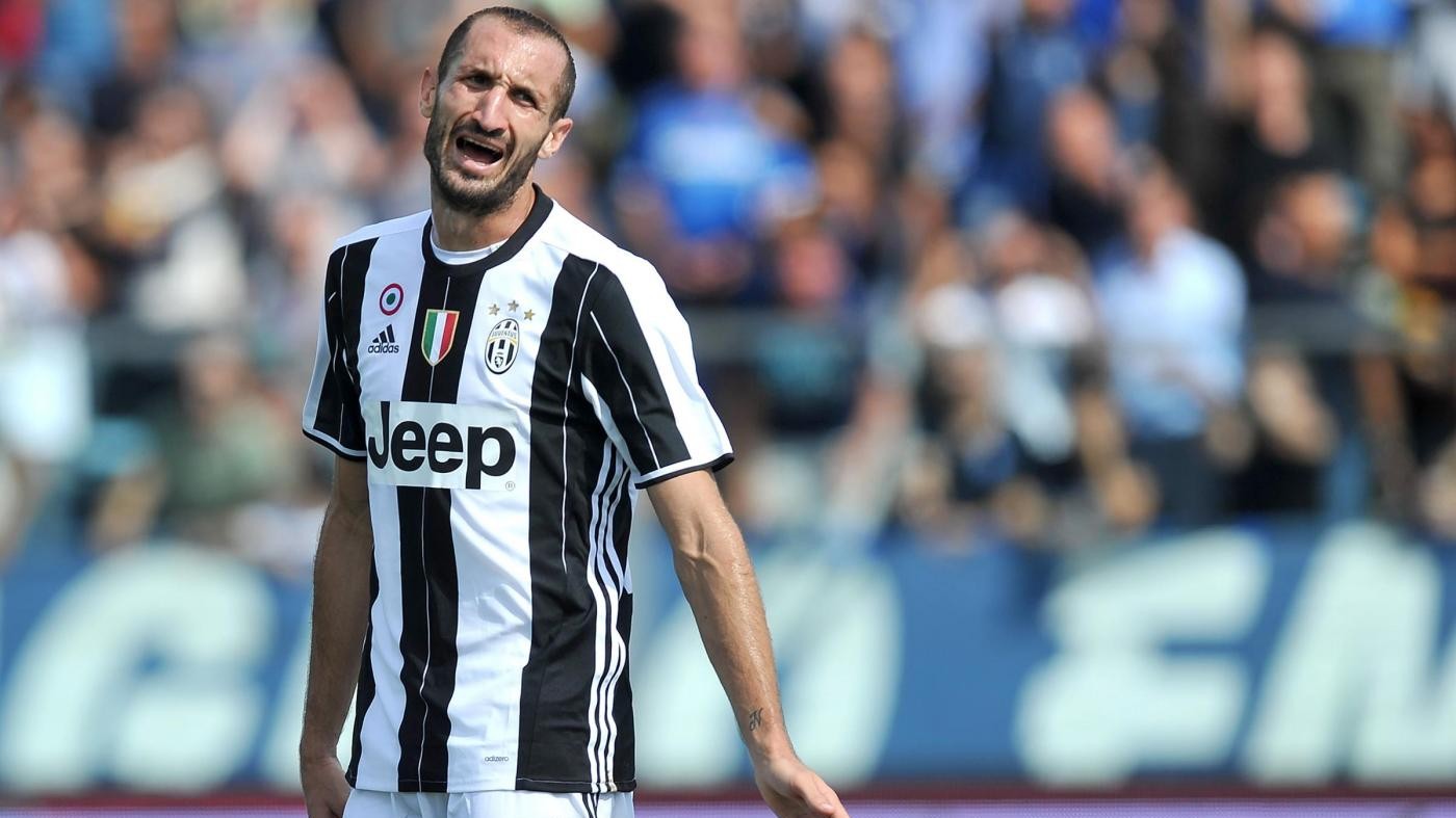 Juventus: noie muscolari per Chiellini, Allegri convoca Bonucci