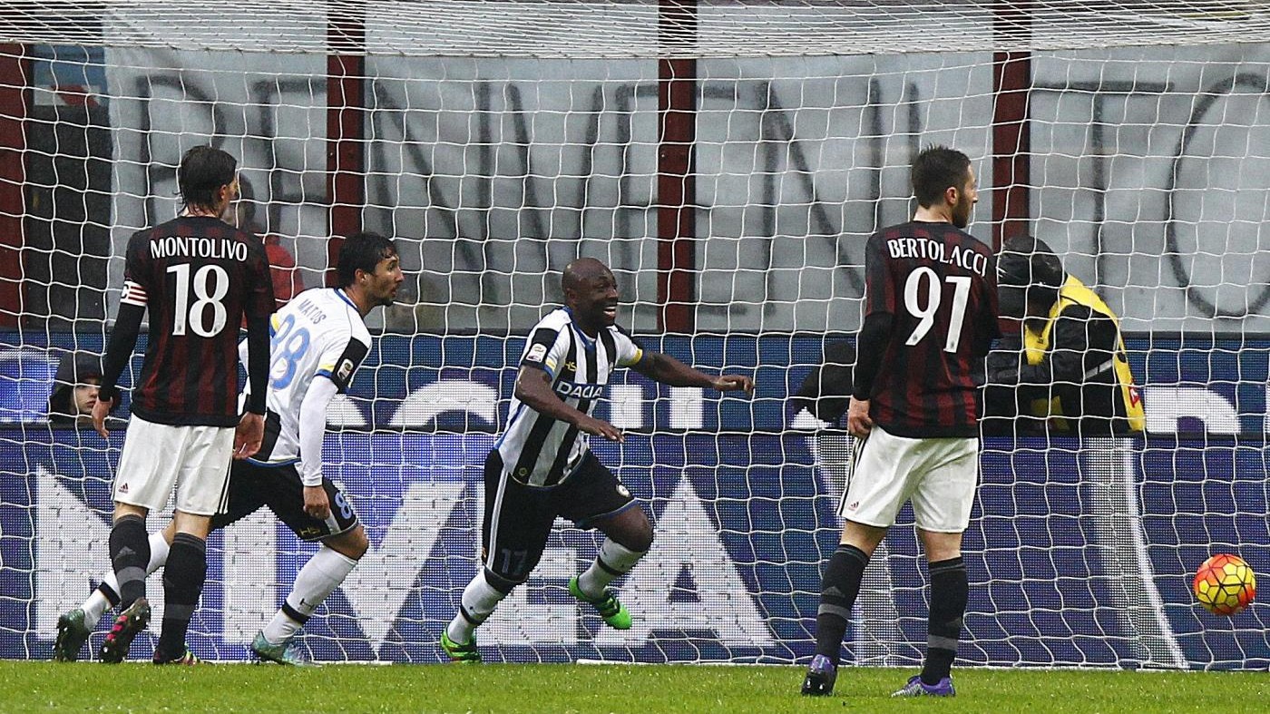 Milan-Udinese finisce 1-1: Niang agguanta il pareggio