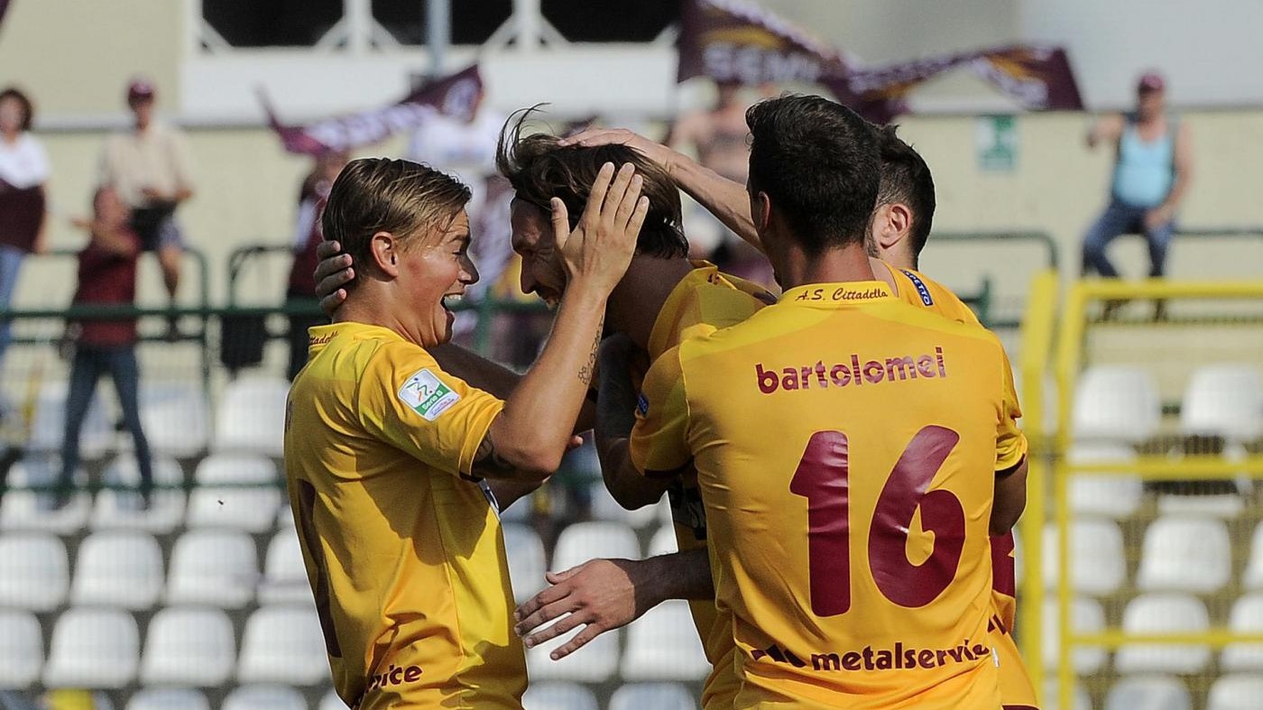 Pro Vercelli-Cittadella 1-5, i veneti a punteggio pieno