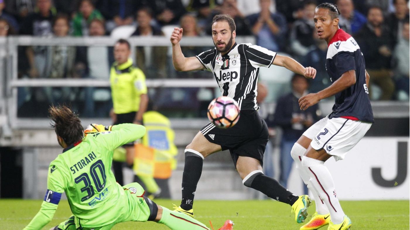 Serie A, Juve-Cagliari 4-0. Bene Inter e Roma, Napoli solo 0-0