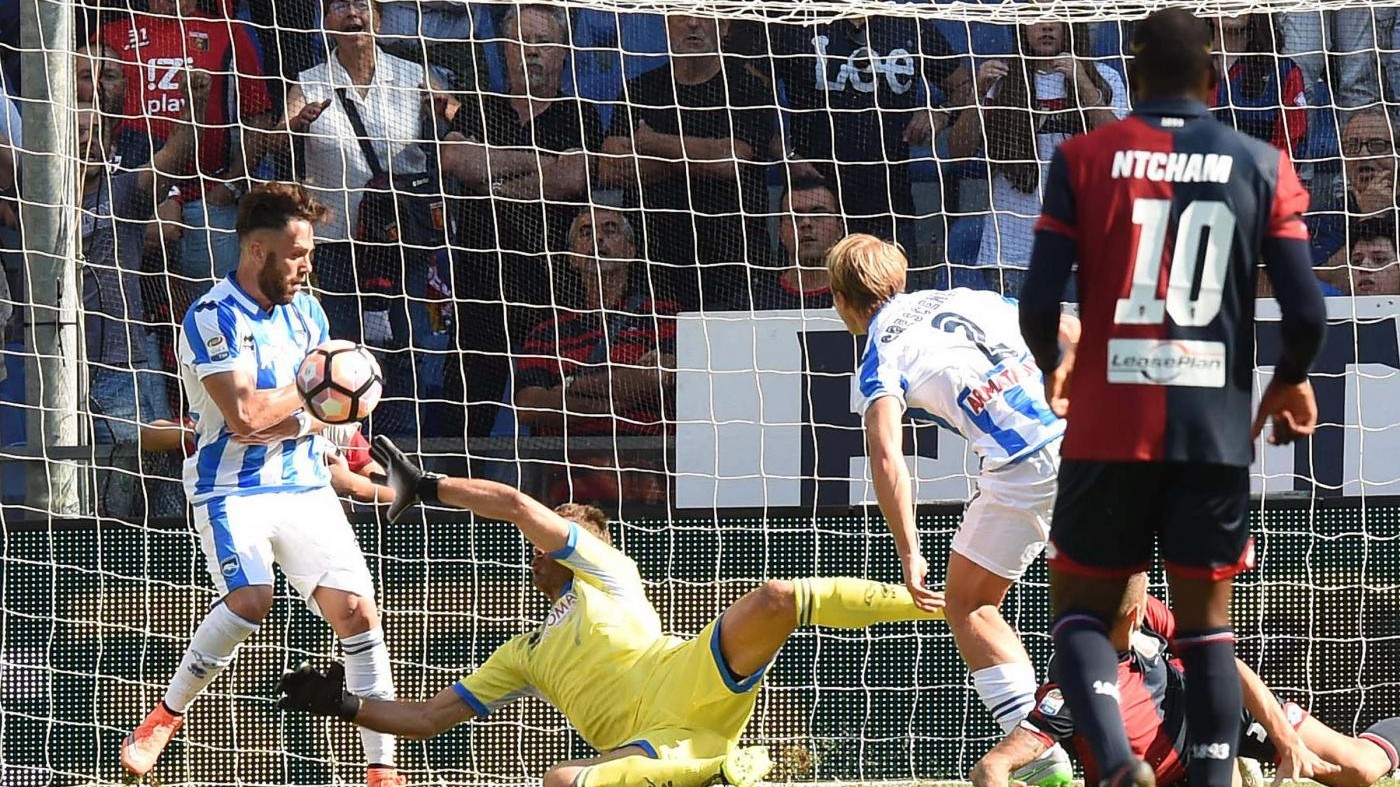 Manaj replica a Simeone Jr: Genoa-Pescara 1-1