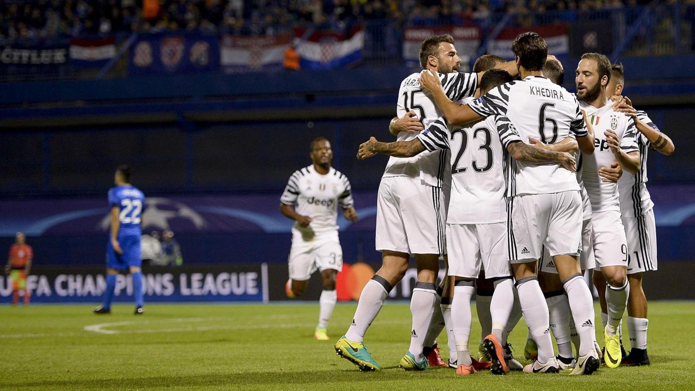 Champions, Juve cala il poker: Dinamo ko 4 a 0