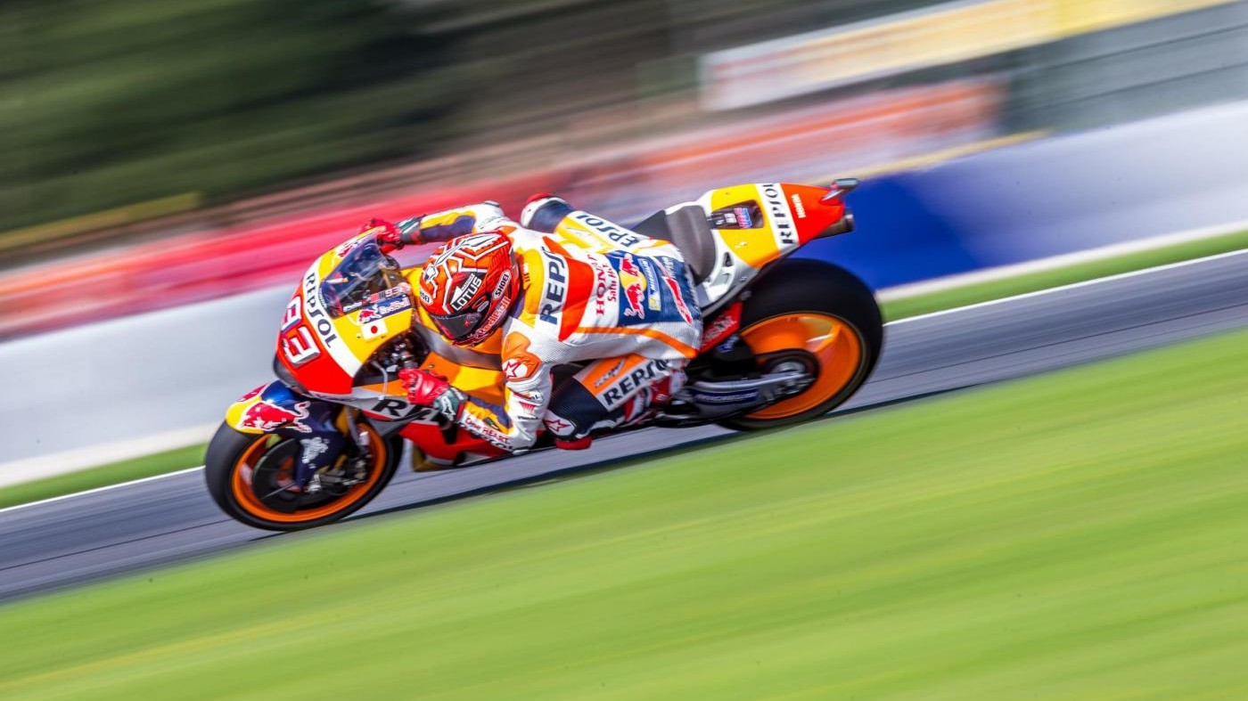 MotoGp, Rep. Ceca: Marquez in vetta in 2/e libere, 5° Rossi