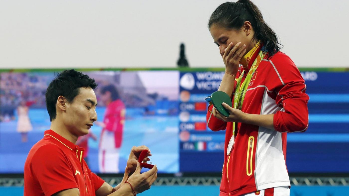 Rio, tuffatrice He Zi: Proposta di matrimonio? Non me l’aspettavo