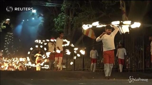 Elefanti in parata in Sri Lanka