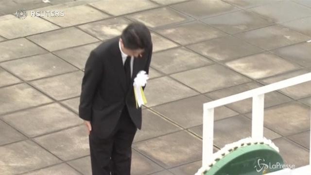 Bomba atomica: cerimonia commemorativa a Nagasaki