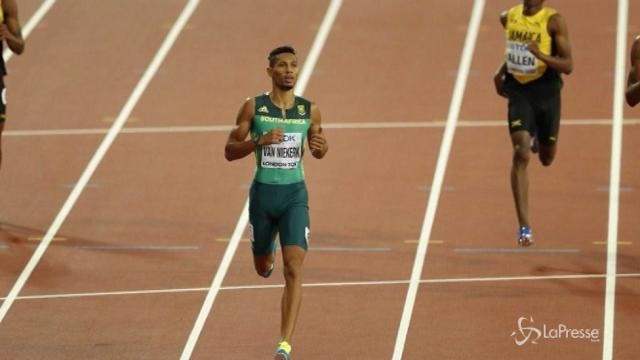 Mondiali atletica, Van Niekerk oro nei 400 metri