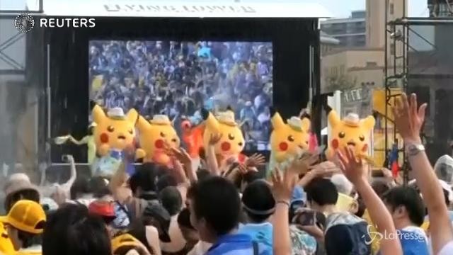 La festa di Pokemon Go a Yokohama