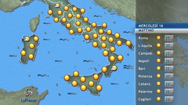 METEO DEL 16 AGOSTO