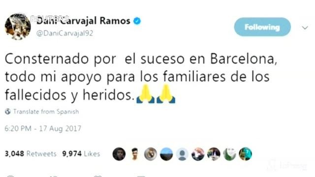 Barcellona, i messaggi degli sportivi