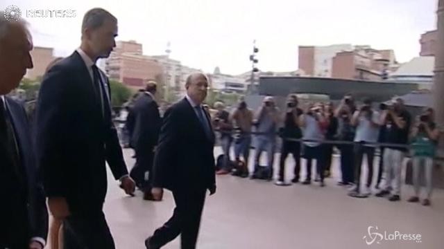 Messa alla Sagrada Familia: l’arrivo dei reali di Spagna