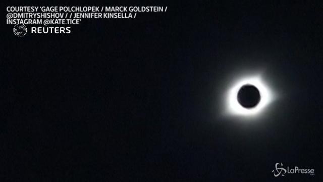 Lo spettacolo dell’eclissi negli Stati Uniti