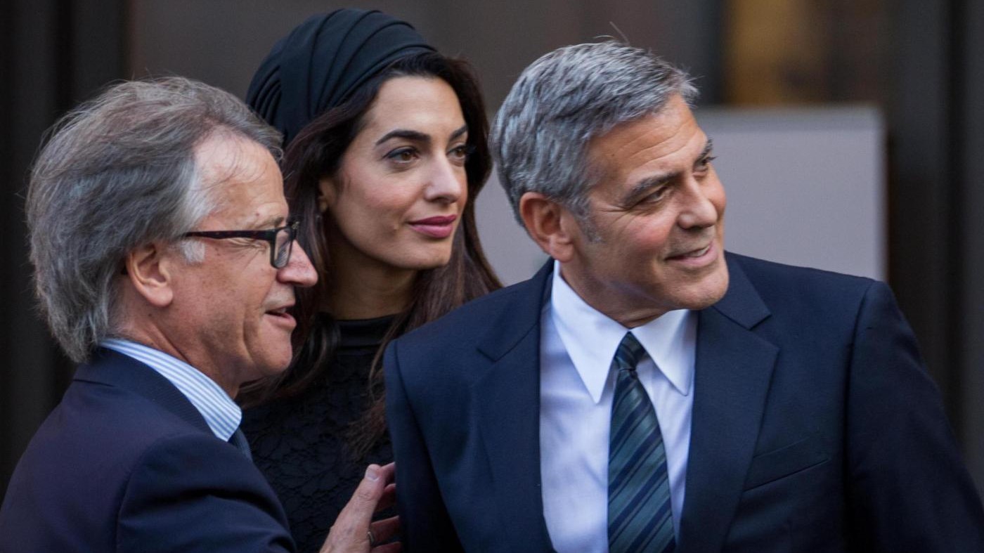 Clooney, Gere e Hayek premiati davanti a Papa Francesco