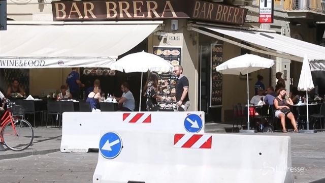 Milano, jersey posizionati anche a Brera