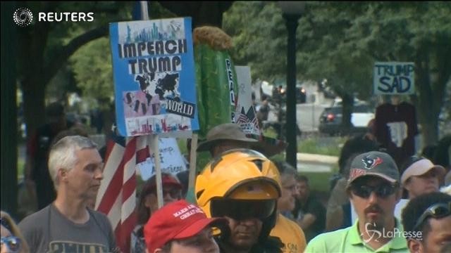 Usa: Austin, manifestazione contro Trump