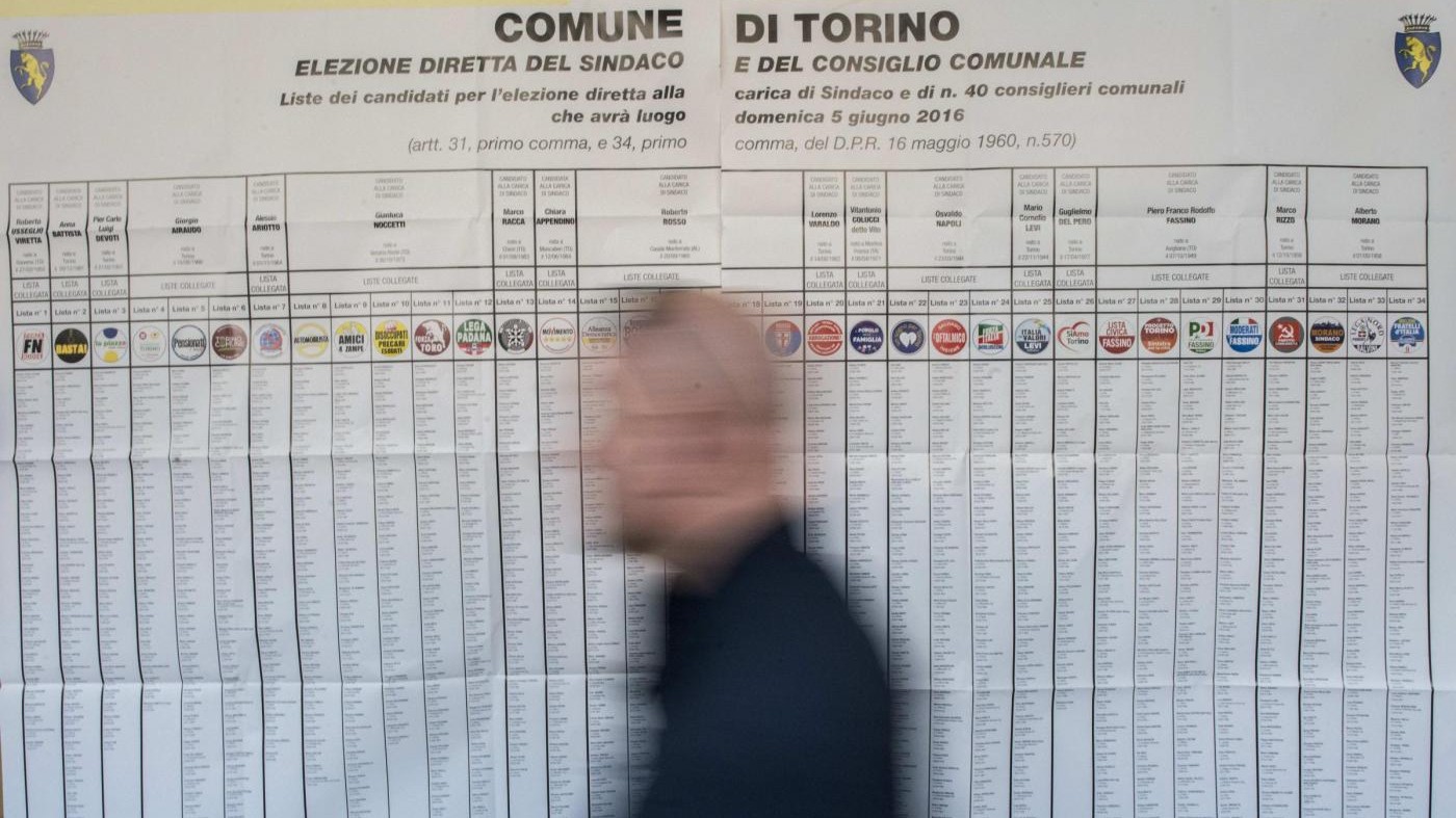 Comunali Torino, affluenza alle 19 al 41,32%