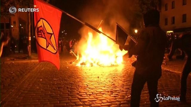 G20 Amburgo: scontri al corteo no global