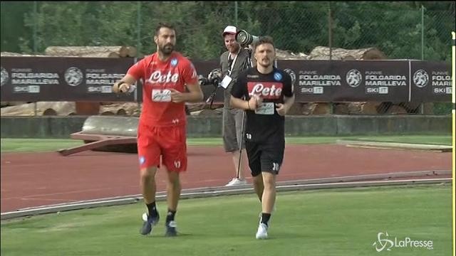Napoli, primo allenamento per Mario Rui