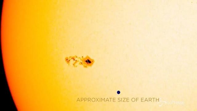 Le immagini della Nasa della macchia gigante attorno al sole