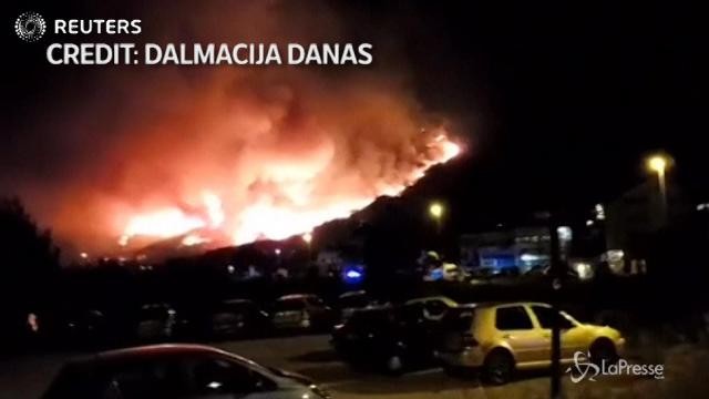 Croazia, incendio nelle vicinanze di Spalato