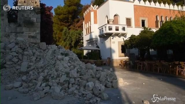 Isola di Kos: i danni della scossa di terremoto