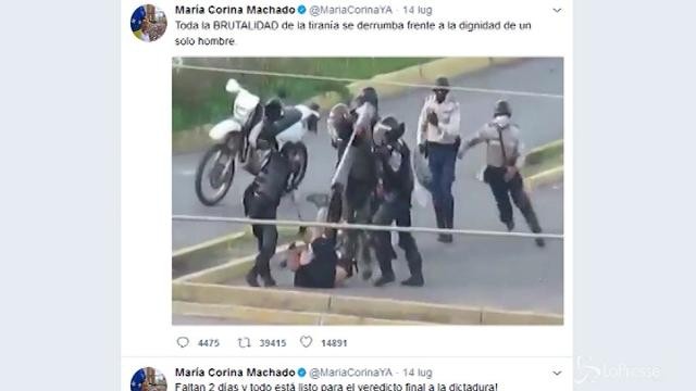 Venezuela, italiano picchiato brutalmente dalla polizia