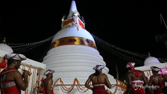 Sri Lanka, fiori per Buddha al tempio di Sri Nagawanaramaya