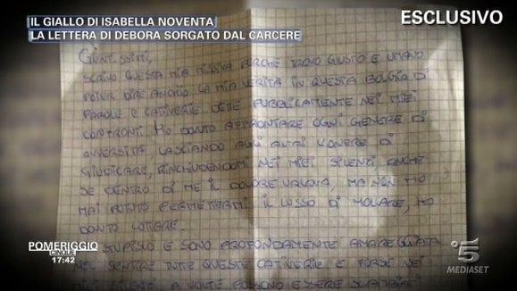 Caso Isabella Noventa, la lettera dal carcere di Debora Sorgato