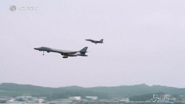 Jet americani in volo sulla penisola coreana