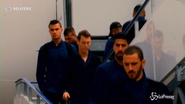 L’arrivo della Juventus a Cardiff