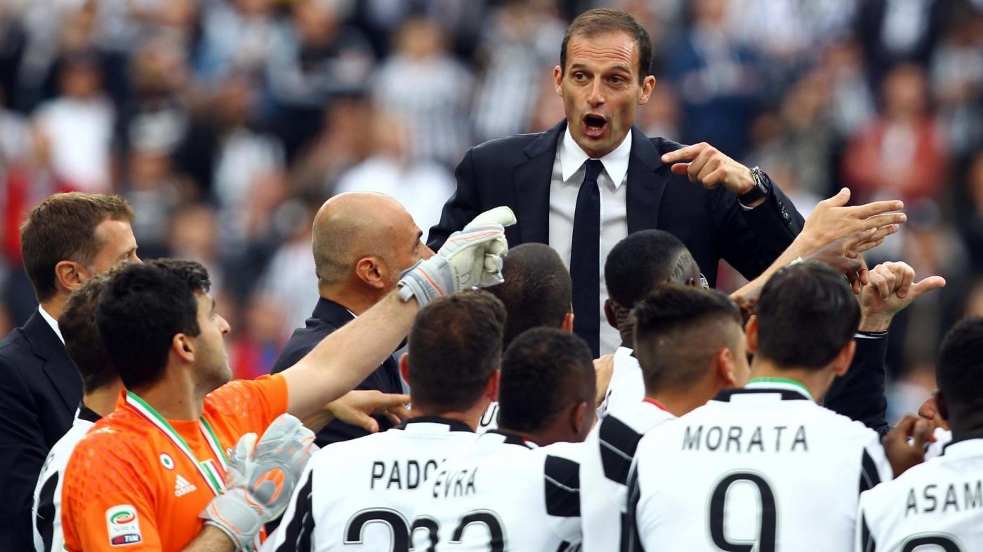 Juve, Allegri: Stagione impressionante, dura migliorare la squadra