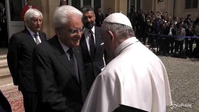 Incontro al Quirinale tra Mattarella e Papa Francesco
