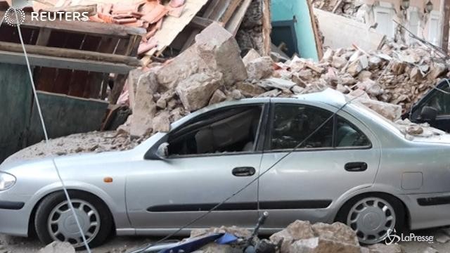 Terremoto in Grecia: case crollate a Lesbo