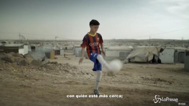 VIDEO Messi e Neymar a sostegno dei bambini rifugiati