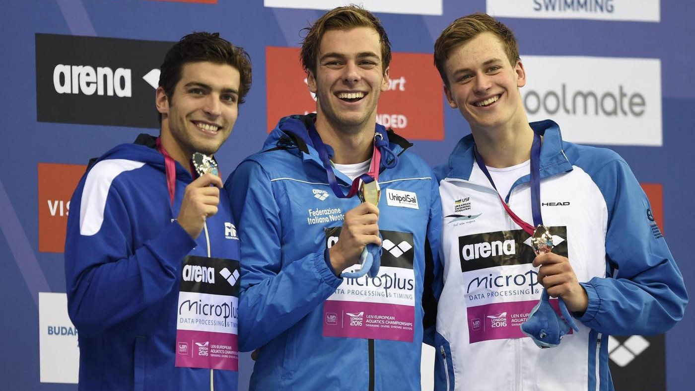 Europei Nuoto, bis di Paltrinieri e Detti, Dotto re dei 100