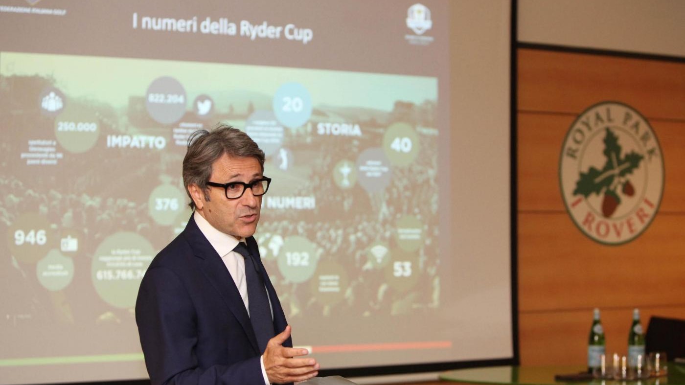 Golf Ryder Cup, Montali: Un sogno che vale 120 milioni di euro