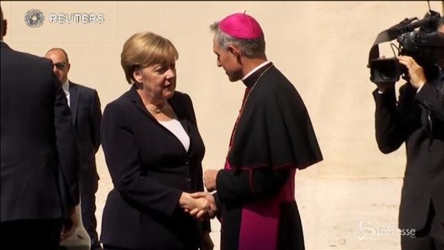 Angela Merkel in Vaticano per incontrare il Papa