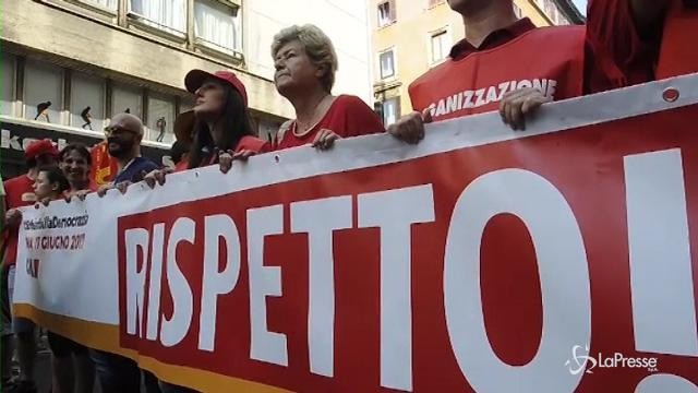 Roma, Camusso ed Epifani al corteo Cgil